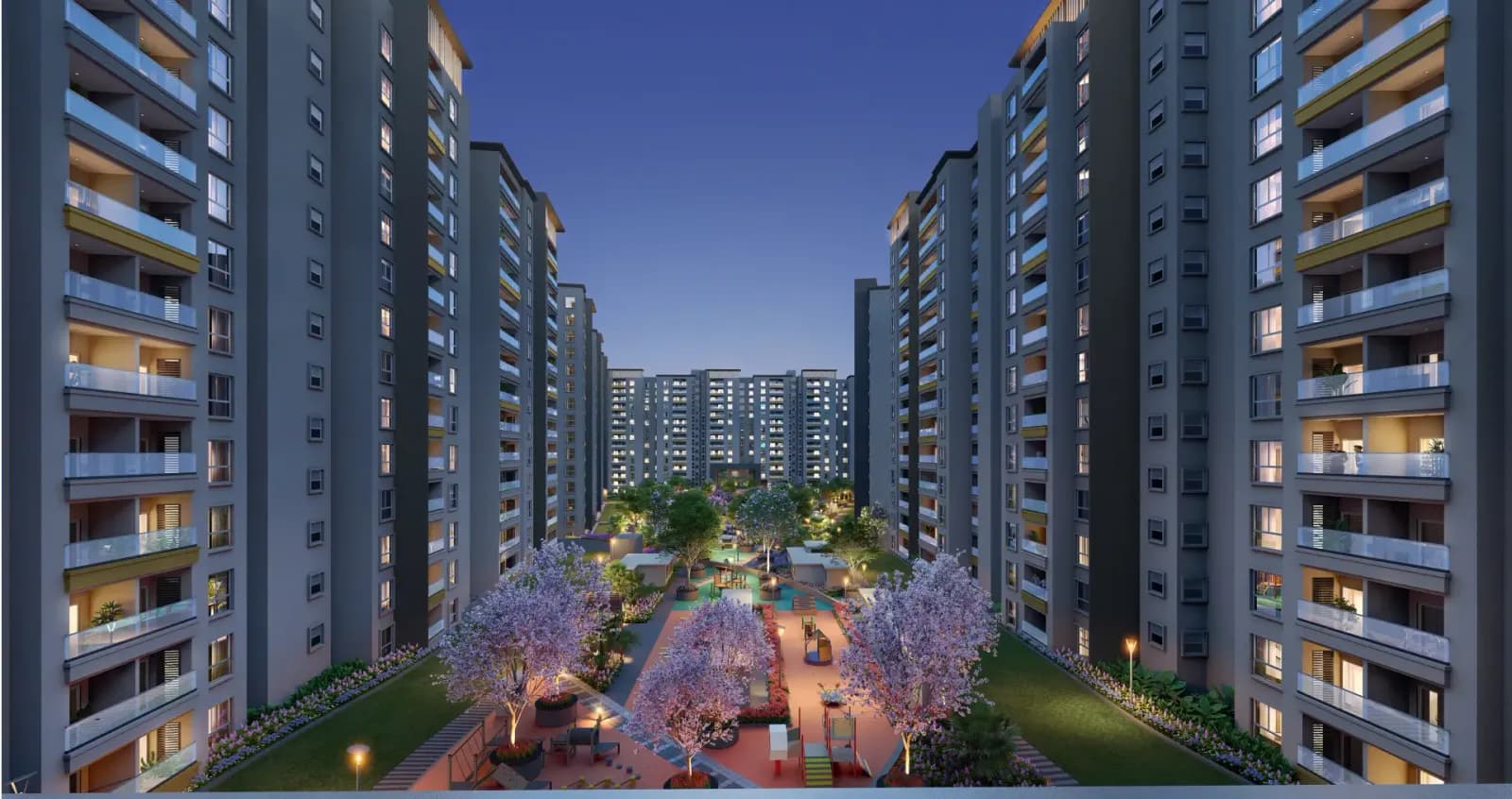 Brigade Eternia: Landscaped lawn between the towers (artist's impression) (artist’s impression)