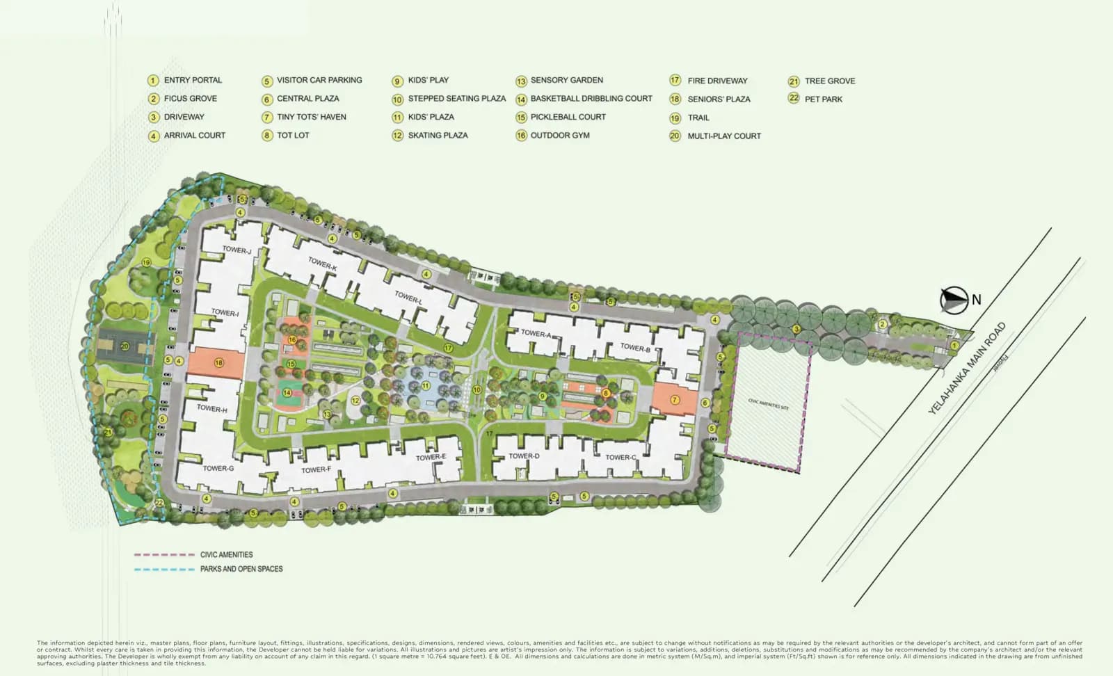 Brigade Eternia: Master plan of the site