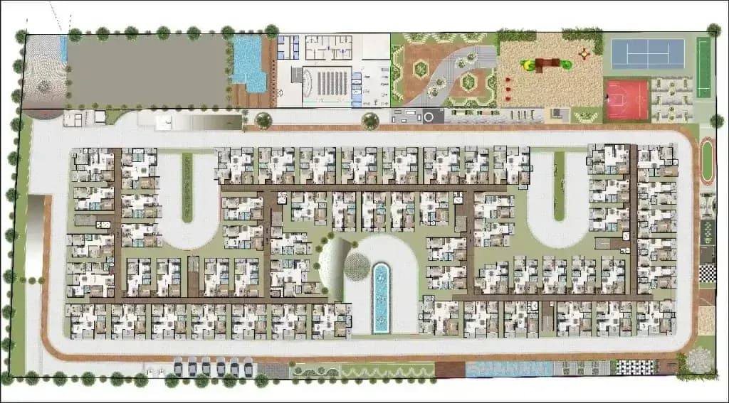 DS Max Sky Fields: Site layout plan
