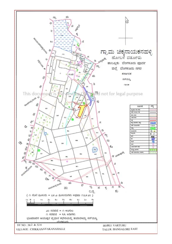 Greennesto Primus: VILLAGE MAP Demarcation.pdf (filed with Karnataka RERA)
