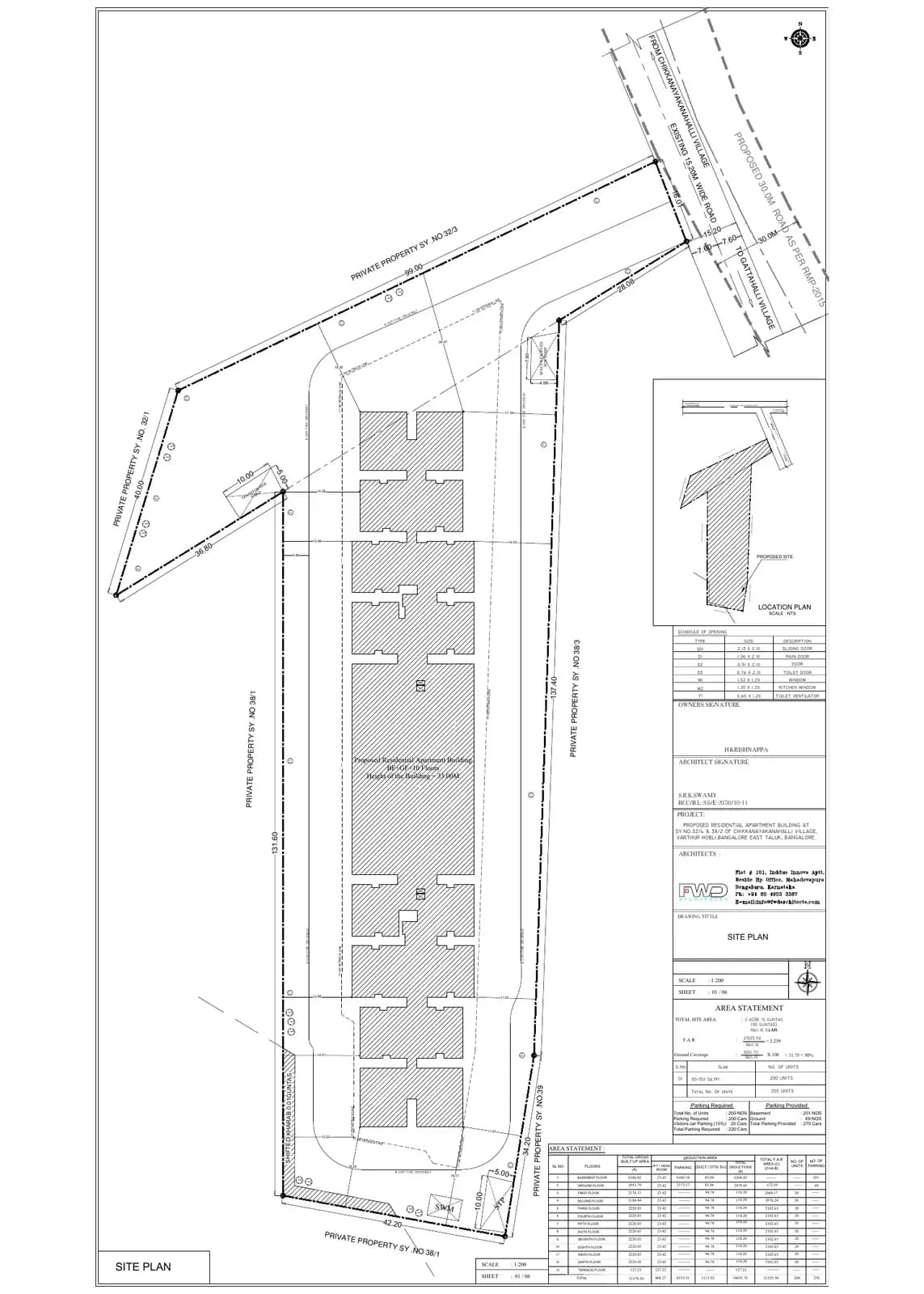 Greennesto Primus: STP Demarcation.pdf (filed with Karnataka RERA)