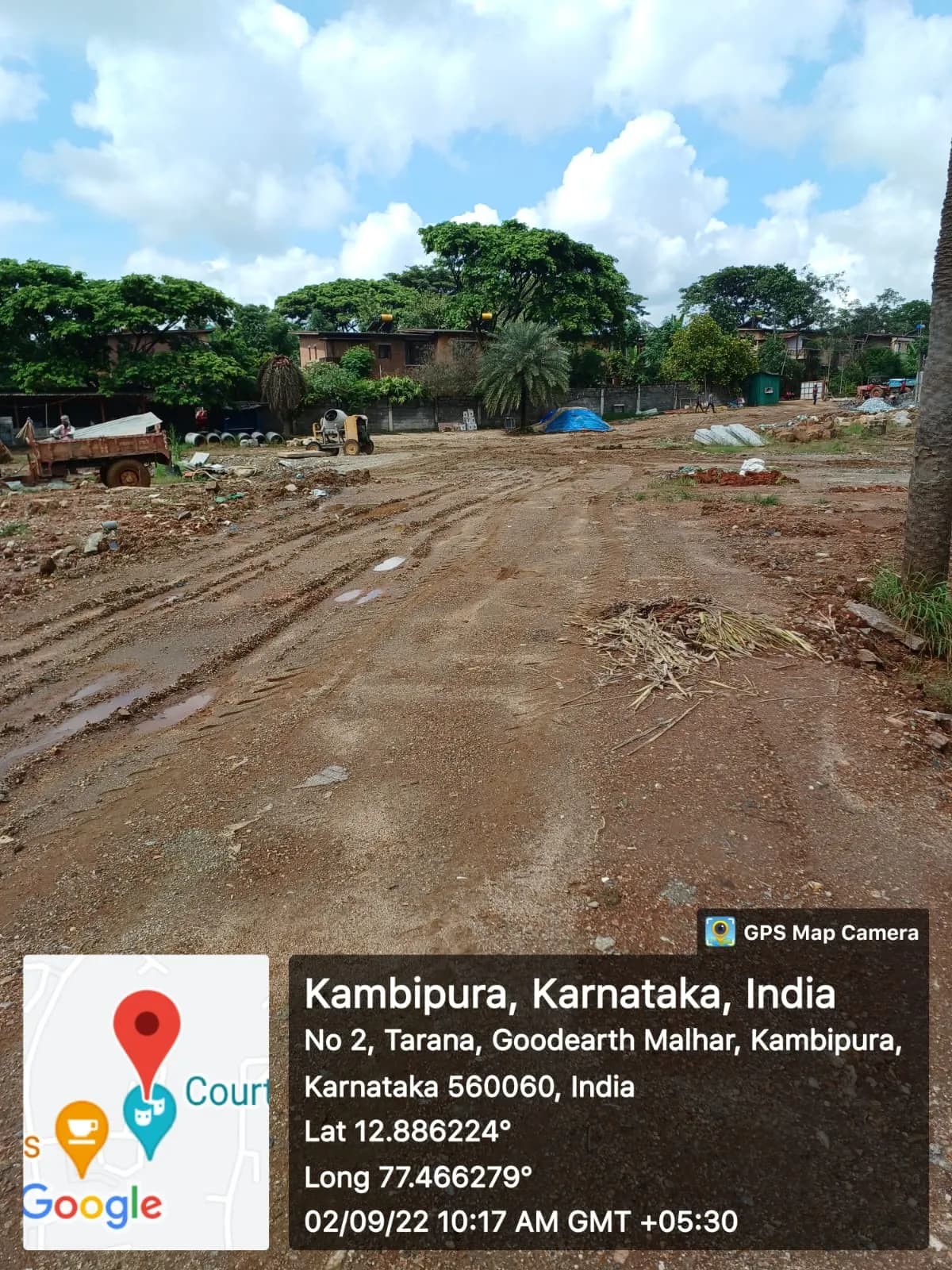 Good Earth Motif: Site photo filed with Karnataka RERA
