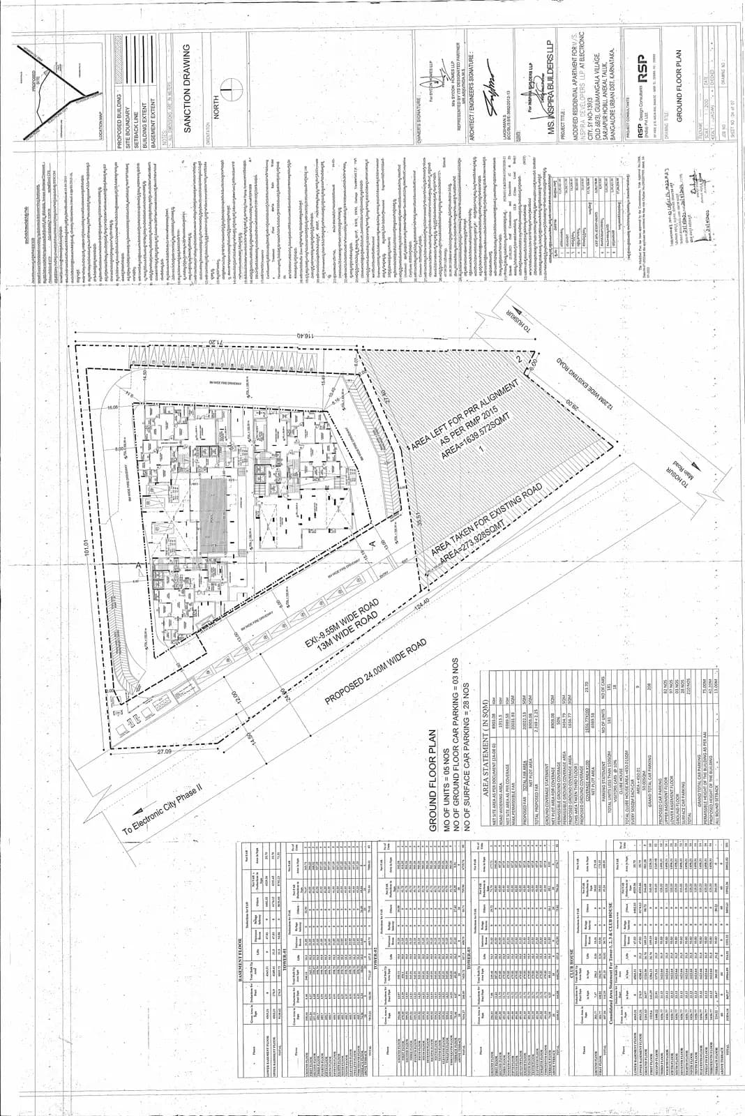 Inspira Tropical Garden: Ground Floor Plan (filed with Karnataka RERA)
