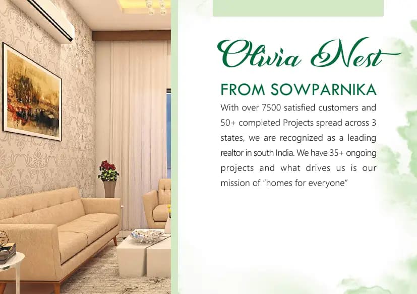 Sowparnika Olivia Nest: Brochure, page 2 (filed with Karnataka RERA)