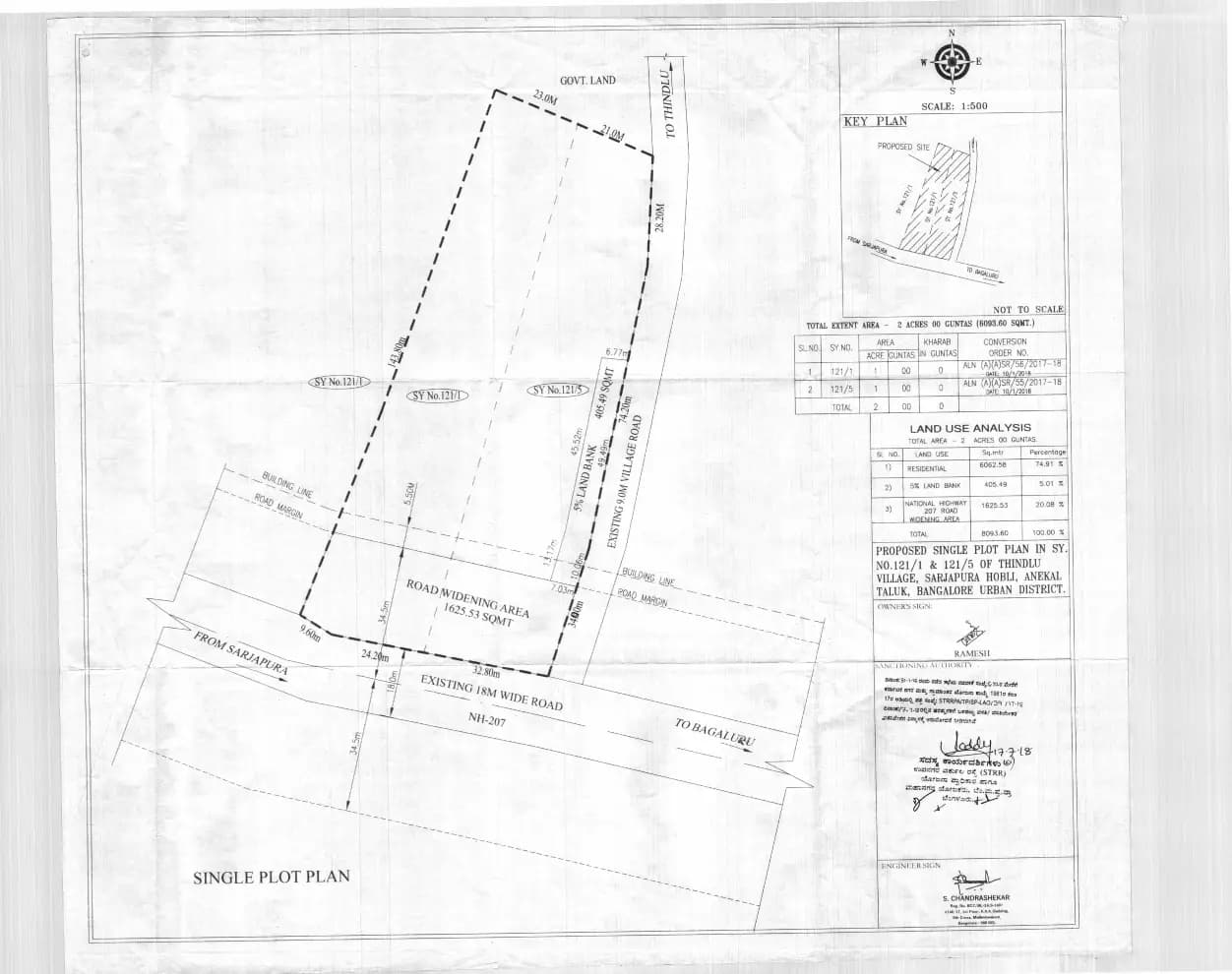 Sowparnika Olivia Nest: Approved Layout Plan (filed with Karnataka RERA)