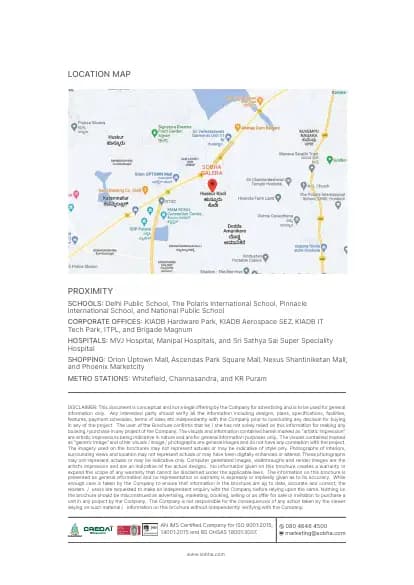 Sobha Galera: 12 Galera RERA brochure final, page 4 (filed with Karnataka RERA)