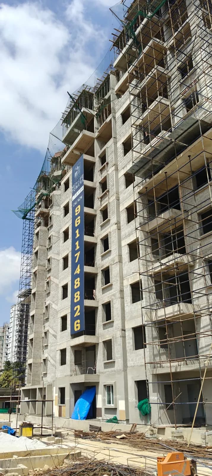 High Life Towers: Site photo filed with Karnataka RERA