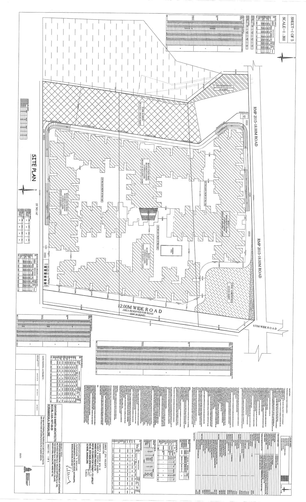 Nandi Meraki: Existing Layout Plan (filed with Karnataka RERA)