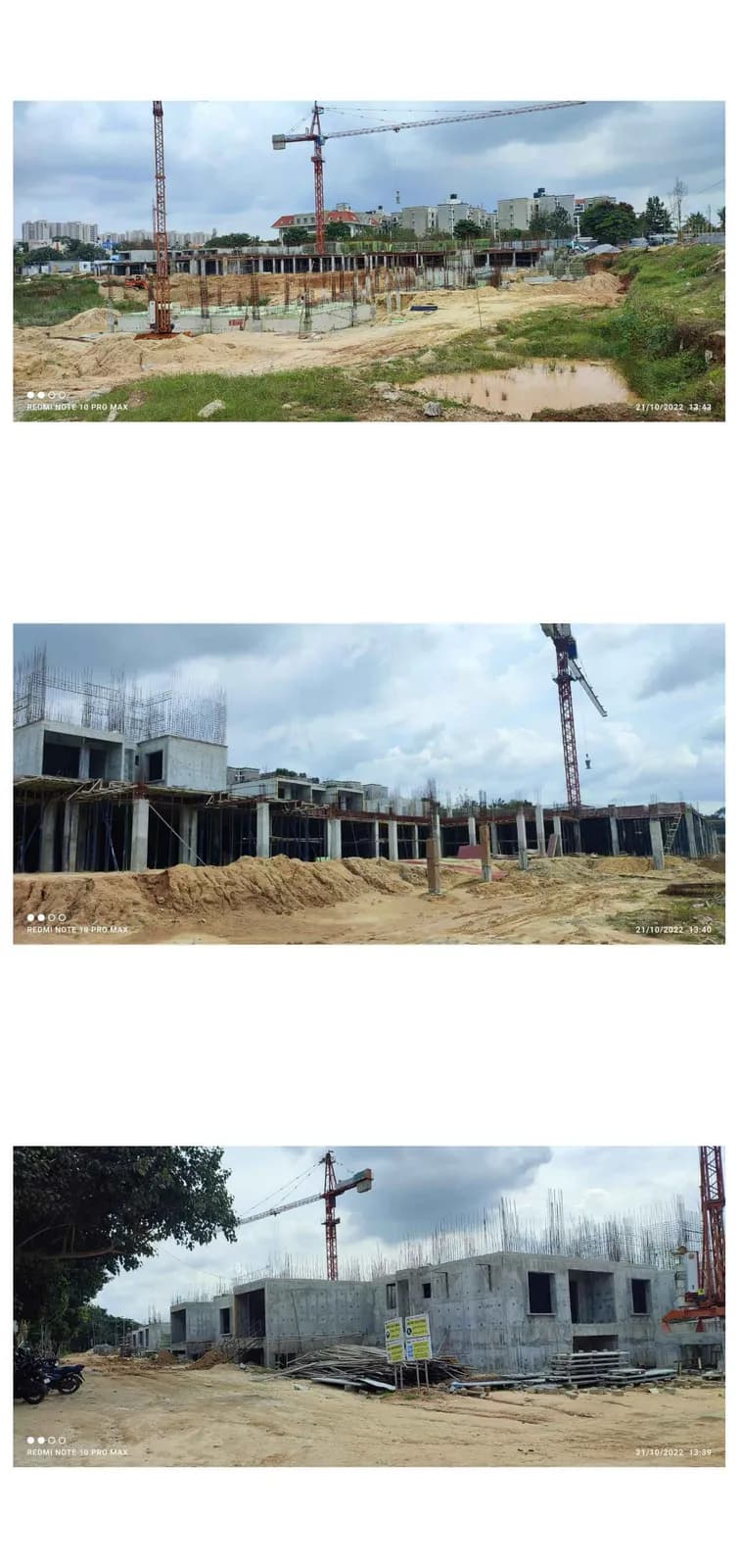 Nandi Meraki: Site photo filed with Karnataka RERA