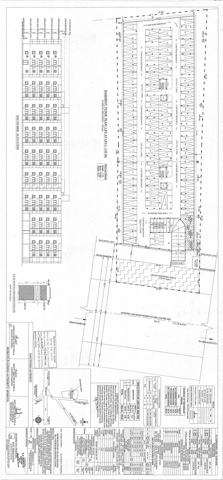 Sapthagiri Sampadha: Existing Layout Plan (filed with Karnataka RERA)