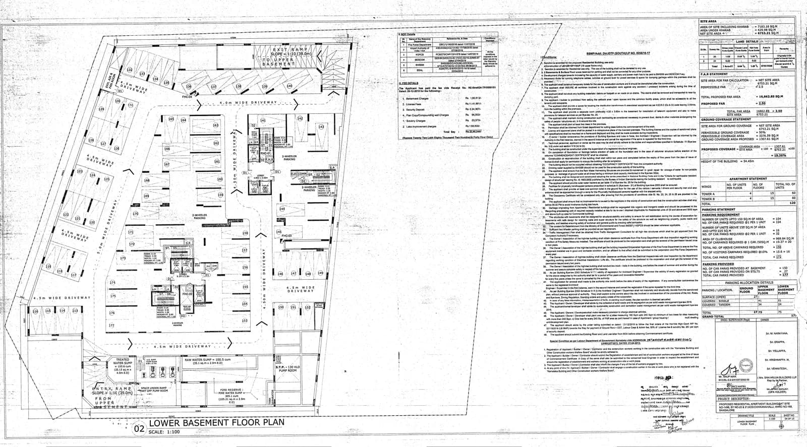 Raj Bay Vista: Approved Layout Plan (filed with Karnataka RERA)