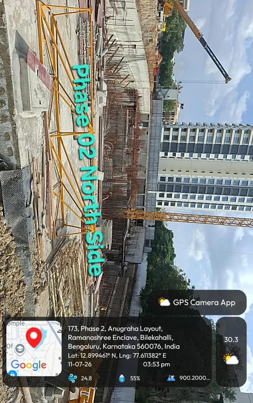 Raj Bay Vista: Site photo filed with Karnataka RERA