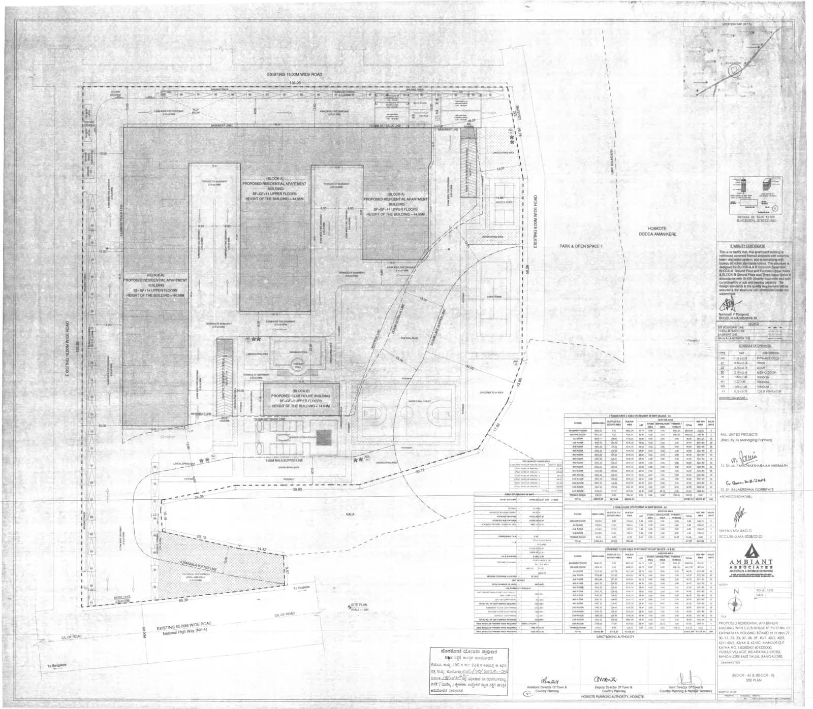 United Projects Dreamcity: Approved Layout Plan (filed with Karnataka RERA)