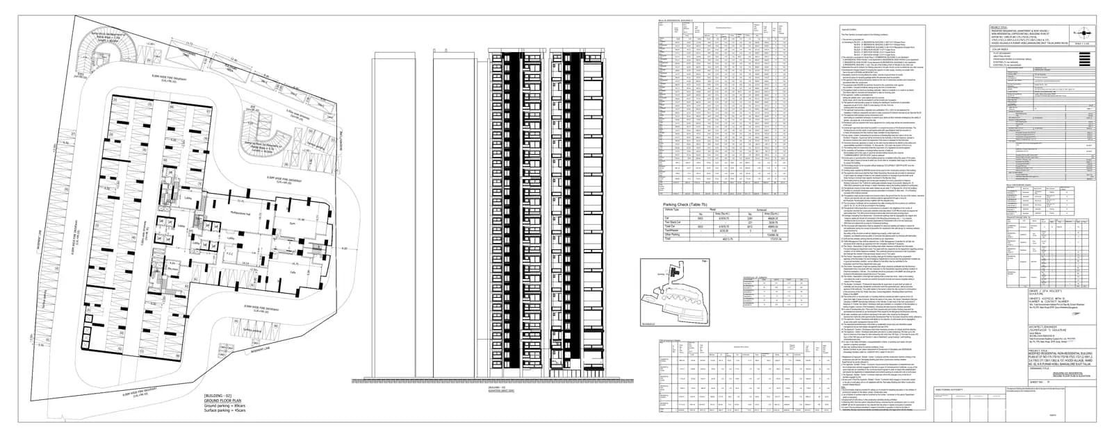 Pursuit Of A Radical Rhapsody: 8 Building 2-Residential ground floor plan and elevation.pdf (filed with Karnataka RERA)