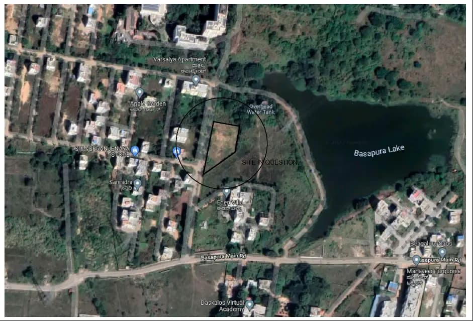 K&T'S Sai Sannidhi: Location and Demarcation.png (filed with Karnataka RERA)