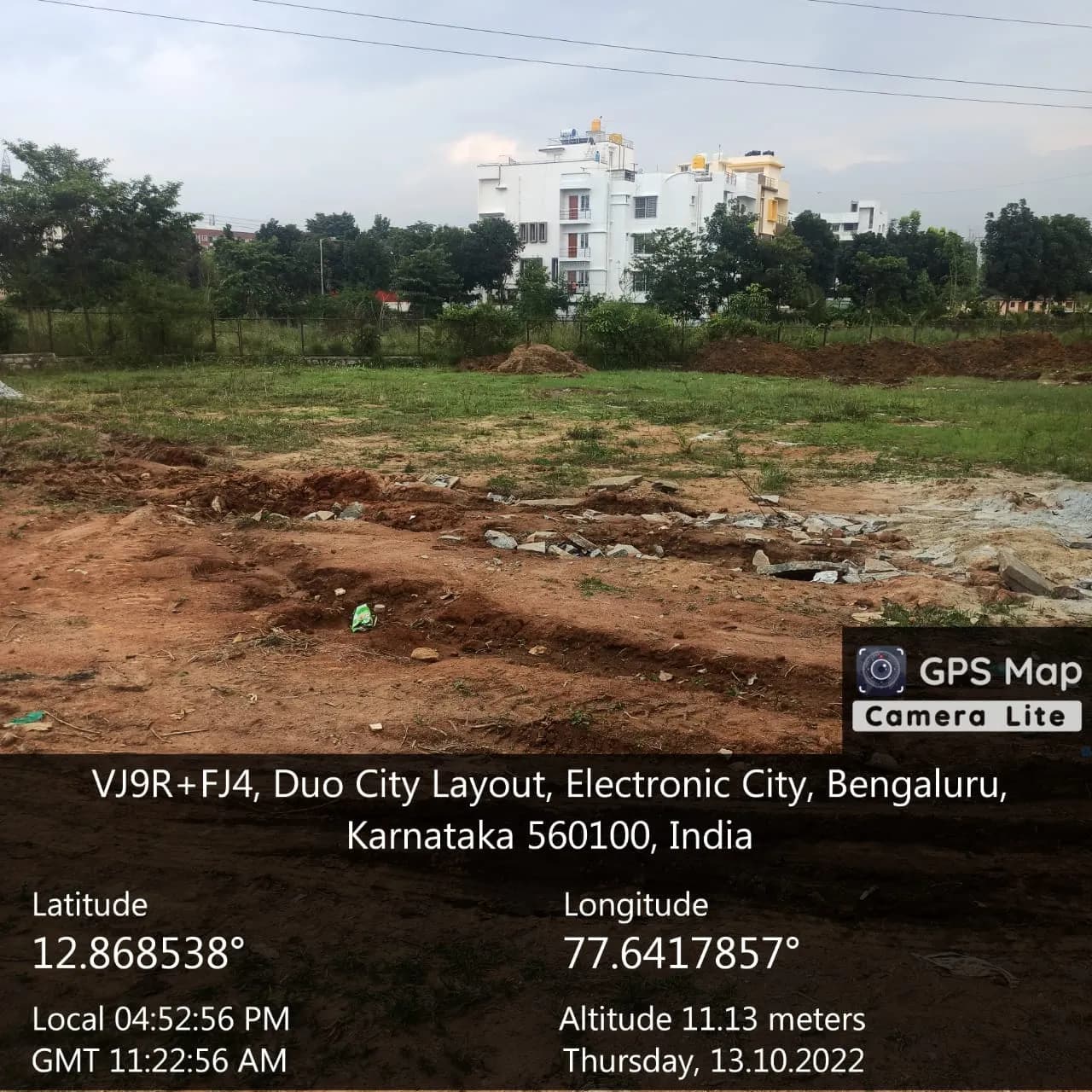K&T'S Sai Sannidhi: Site photo filed with Karnataka RERA