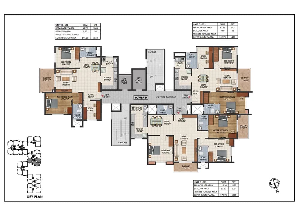 Wf48 floor plan: Tower D floor plan