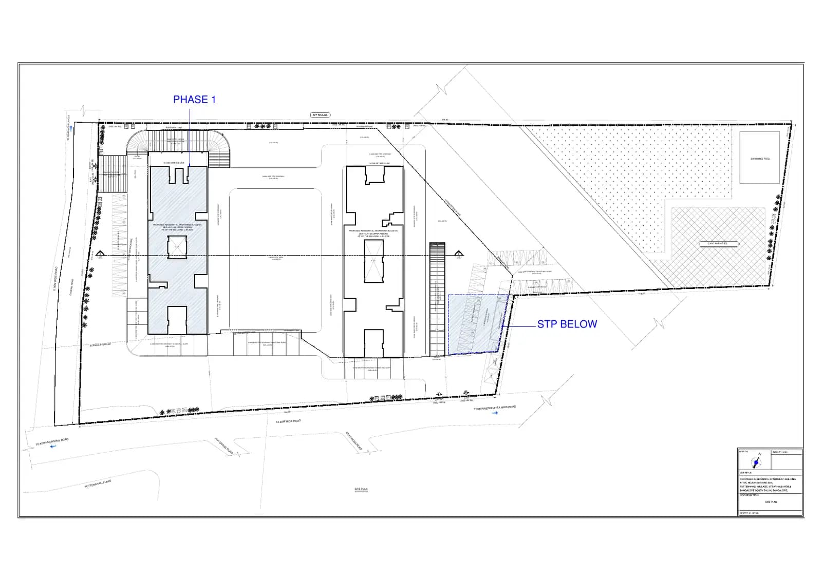 ADARSH LAKE RESERVA Phase 1: Phase demarcation site plan-Model.pdf (filed with Karnataka RERA)