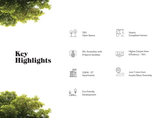 Assetz Bloom & Dell: Annexure 34-Bloom Dell - Brochure, page 3 (filed with Karnataka RERA)