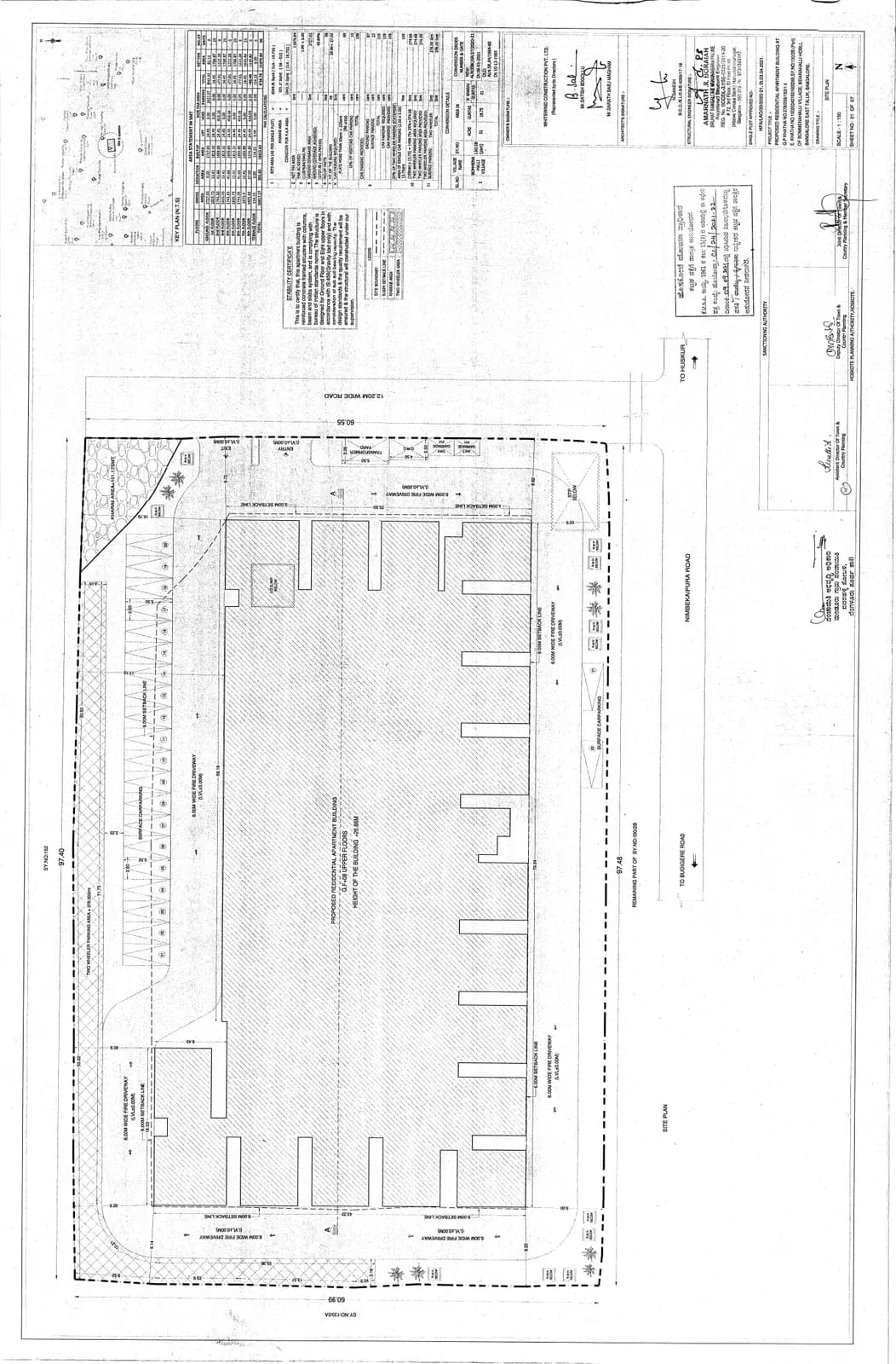 Aadya Heights: Approved Building Plan (filed with Karnataka RERA)