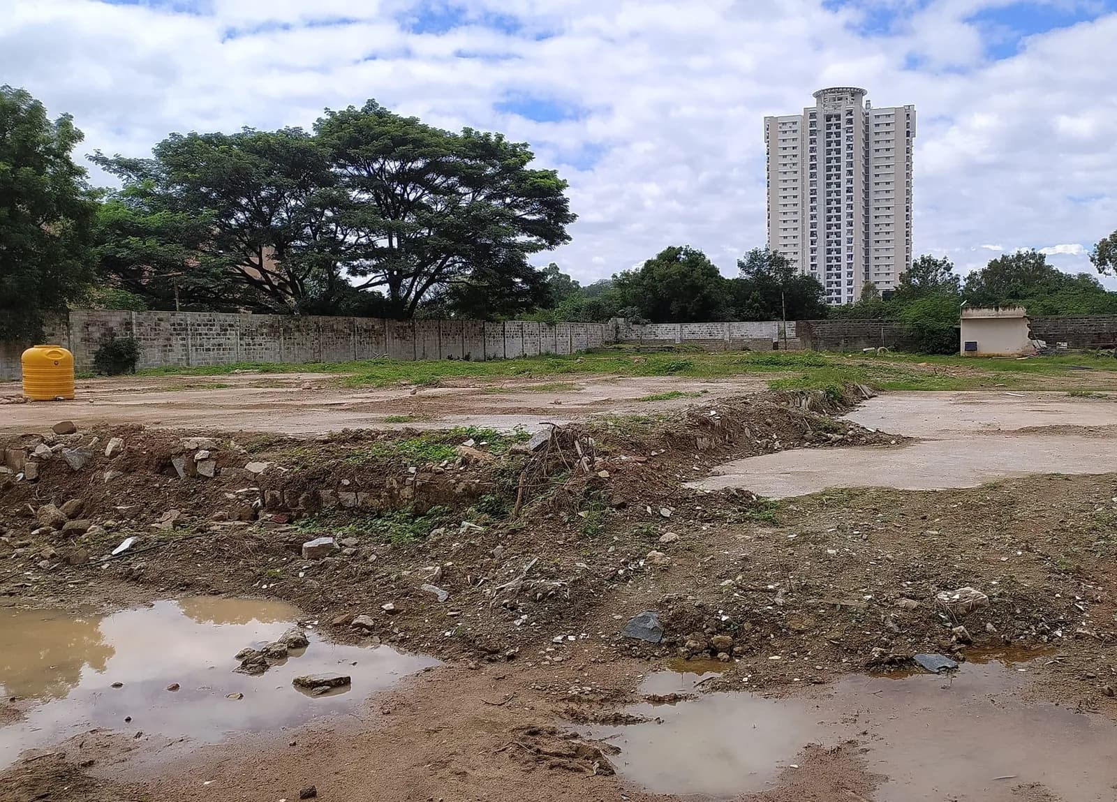 Aadya Heights: Site photo filed with Karnataka RERA