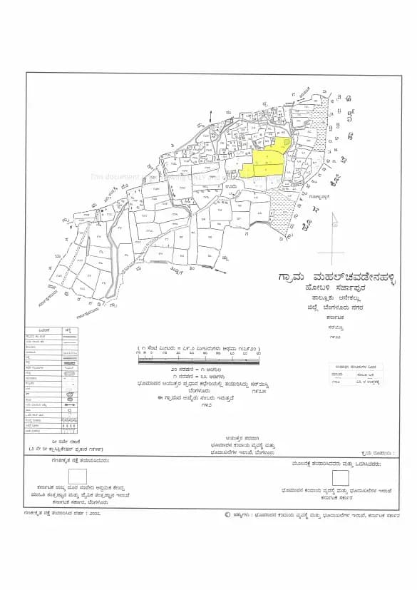 Pelican Square: VILLAGE MAP DEMARCATION.pdf (filed with Karnataka RERA)