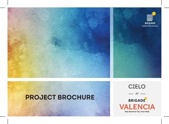 Cielo at Brigade Valencia: Brochure, page 1 (filed with Karnataka RERA)
