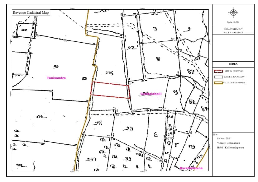 Casagrand Keatsway: 7 Village map demarcation (filed with Karnataka RERA)