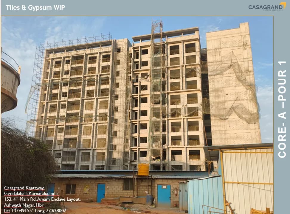 Casagrand Keatsway: Site photo filed with Karnataka RERA