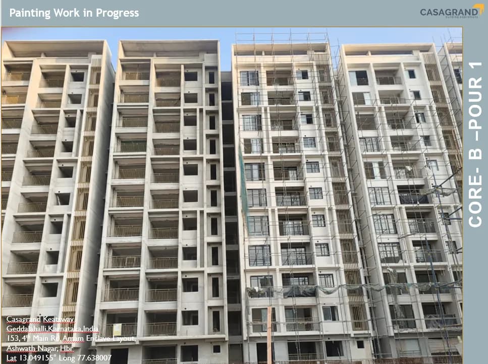 Casagrand Keatsway: Site photo filed with Karnataka RERA