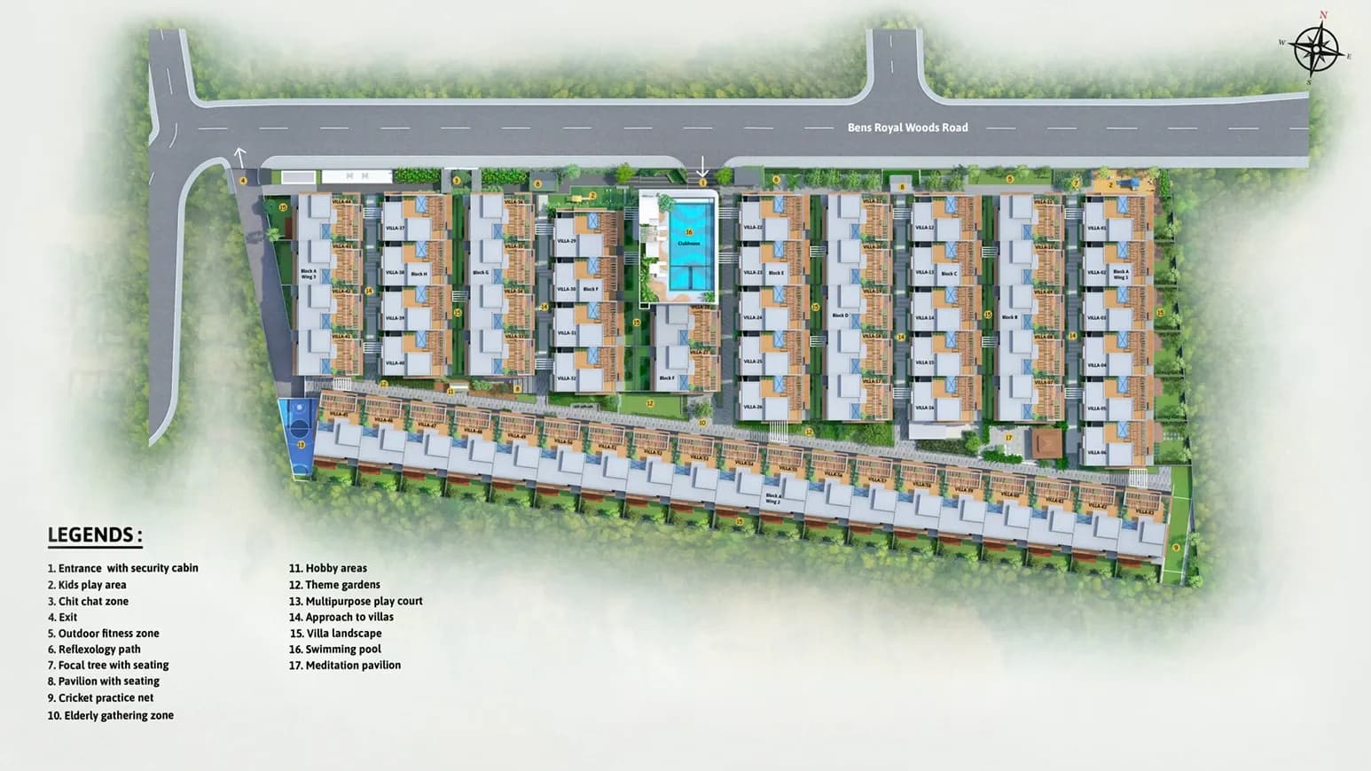 La Vita: Master plan site layout (artist’s impression)