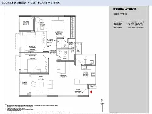 Godrej Athena: Brochure, page 3 (filed with Karnataka RERA)