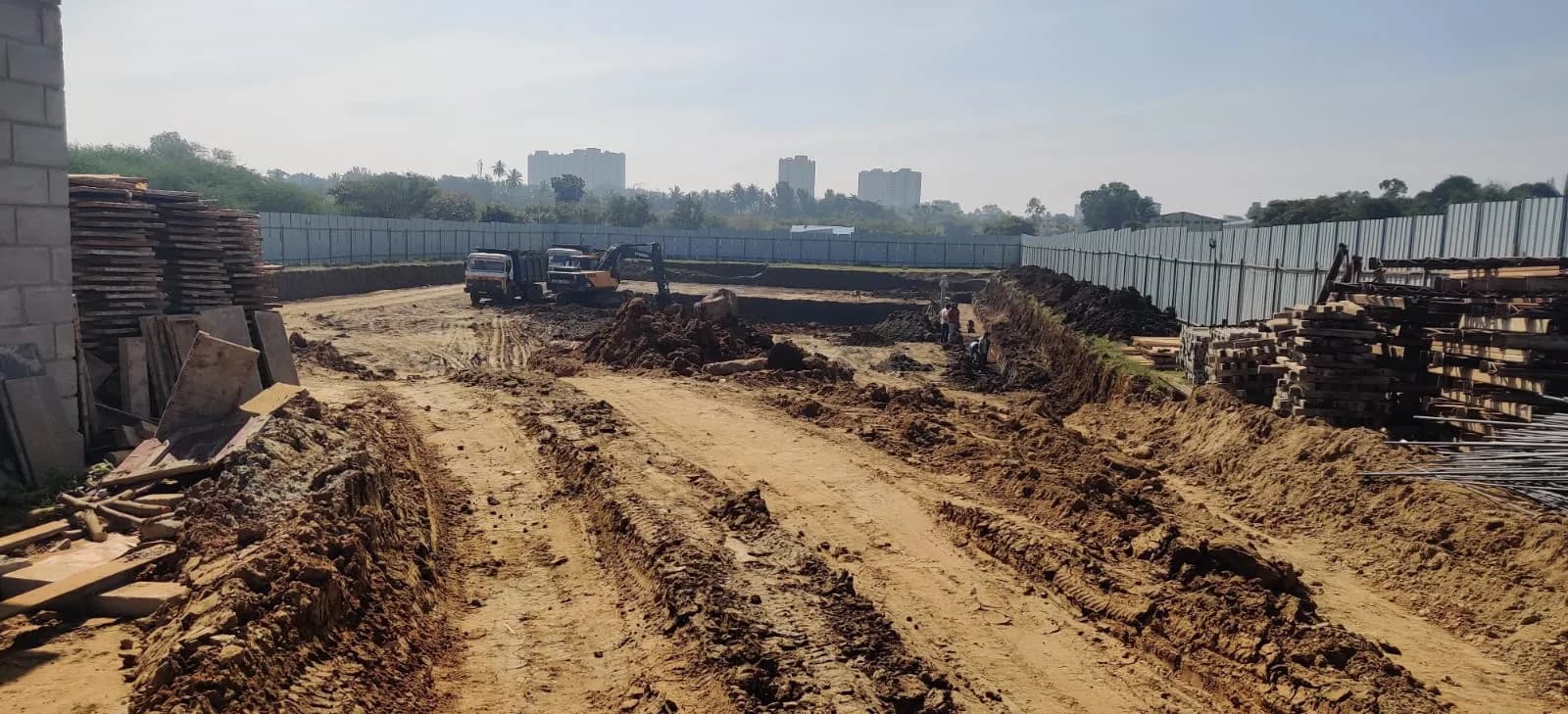Abhee Pride: Site photo filed with Karnataka RERA