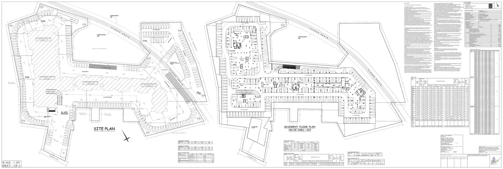 South Park: Approved Building/Plotting Plan, page 1 (filed with Karnataka RERA)