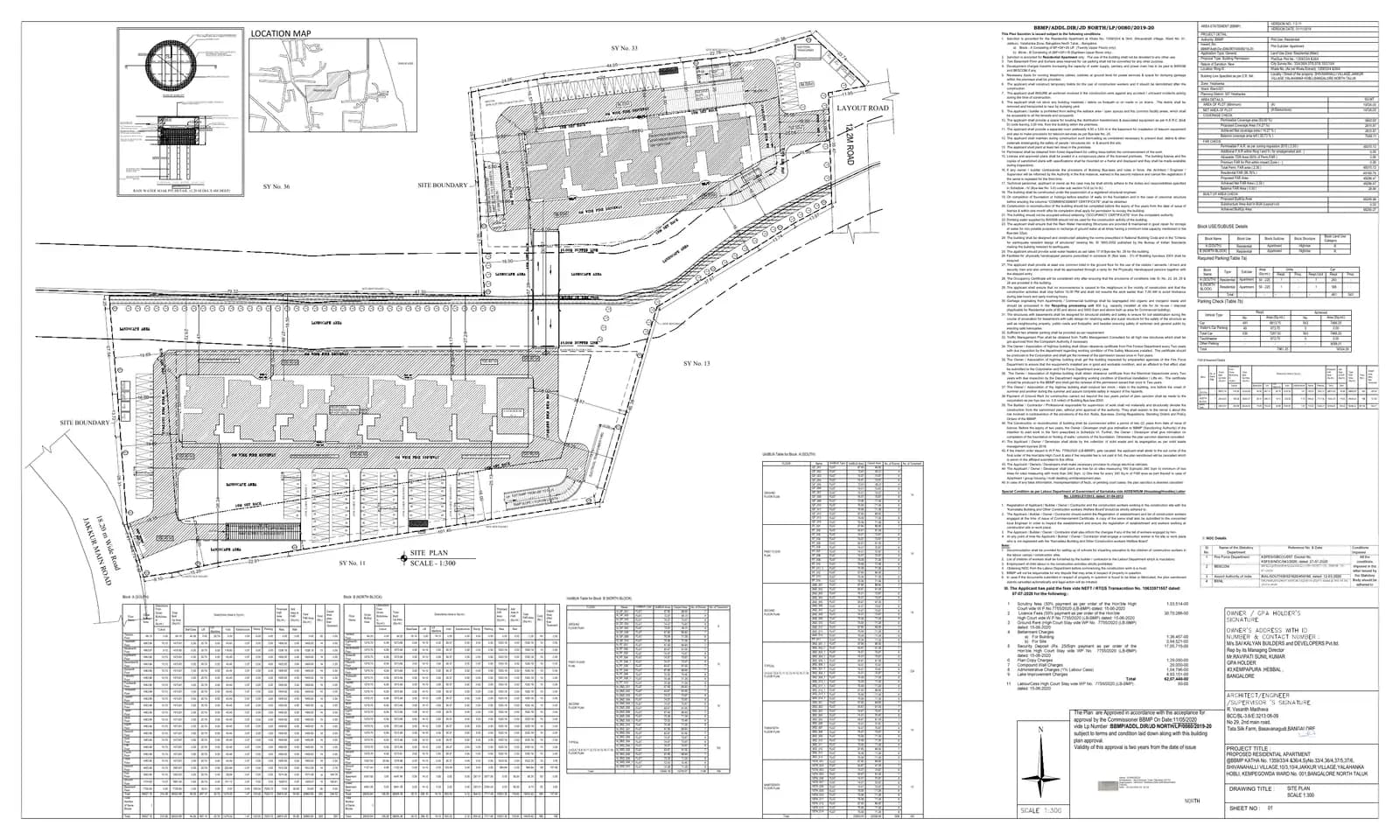 Mana Verdant: Approved Layout Plan (filed with Karnataka RERA)