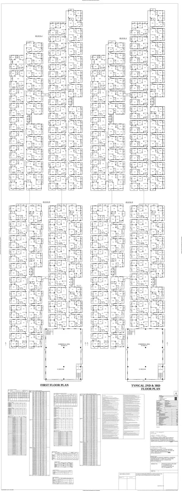 Kingston Legacy: Sanction Plan 1st 2nd 3rd and Terrace Plan, page 1 (filed with Karnataka RERA)