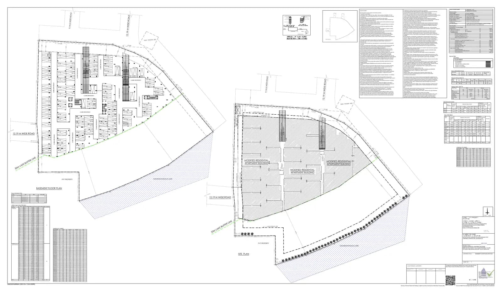 Sri Sai Sarovar: BBMP Approved plan.PDF, page 1 (filed with Karnataka RERA)
