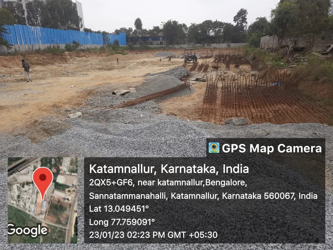 SLV Castlemine: Site photo filed with Karnataka RERA