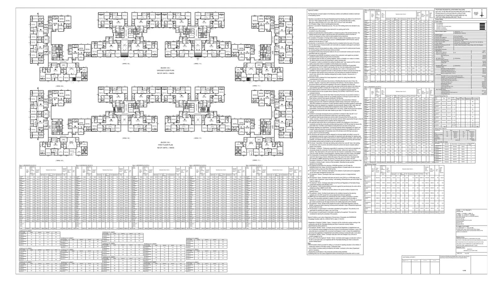 SOBHA Neopolis: Floor plans part 2.pdf, page 1 (filed with Karnataka RERA)