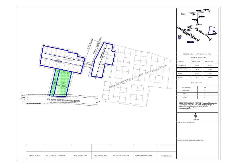 Pionier Daffodil: Existing Layout Plan (filed with Karnataka RERA)