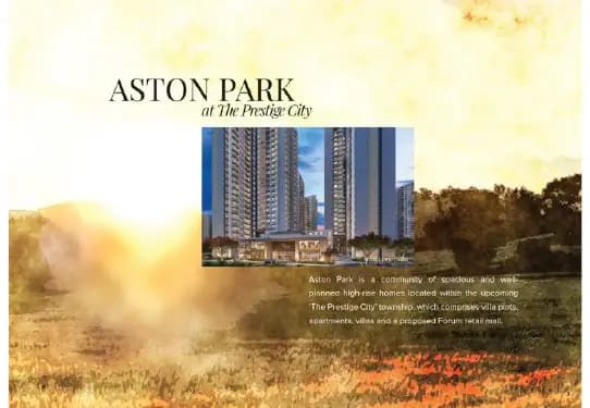 Aston Park @ The Prestige City: Brochure, page 3 (filed with Karnataka RERA)