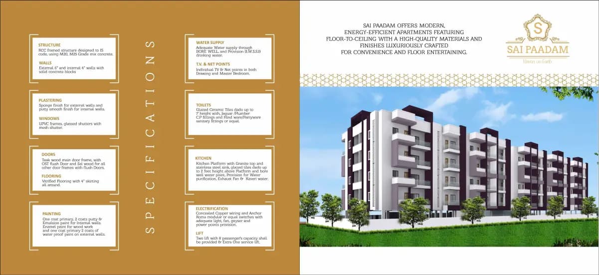 Sai Paadam: SAI PAADAM BROCHURE UPDATED_compressed.pdf, page 8 (filed with Karnataka RERA)