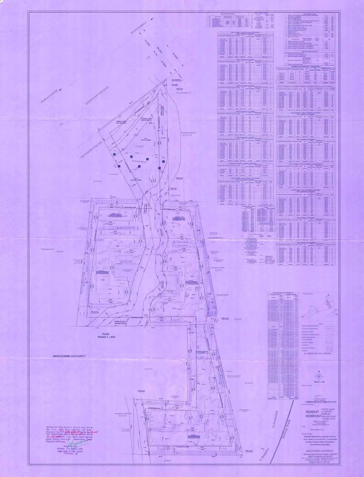 Sattva Aeropolis Phase 2: Approved Building Plan (filed with Karnataka RERA)