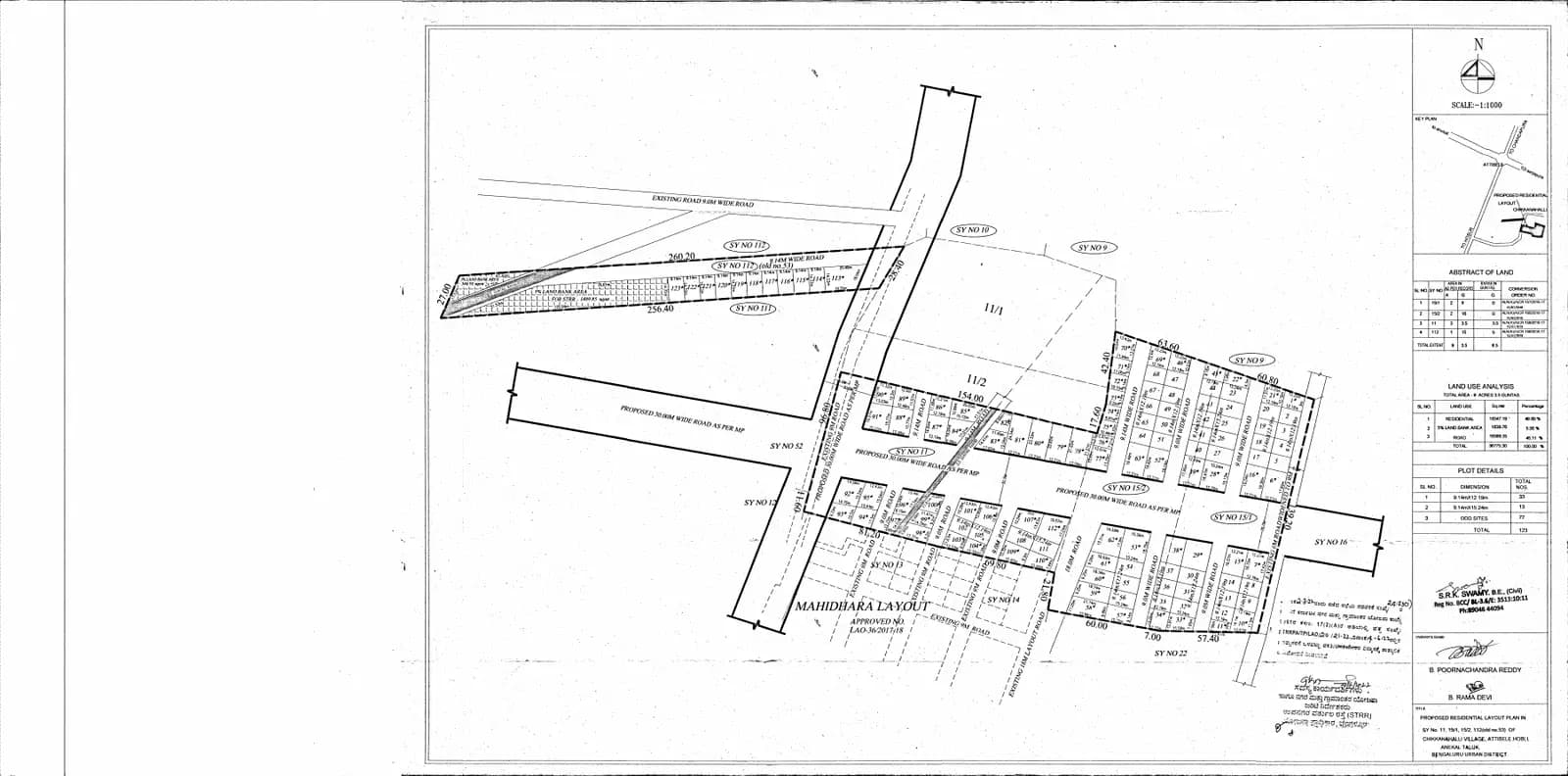 Himagiri Avenue: Existing Layout Plan (filed with Karnataka RERA)