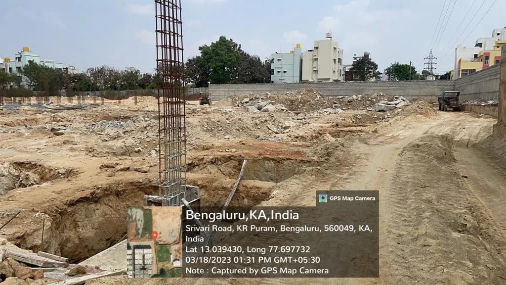Samhita Serene MTB: Site photo filed with Karnataka RERA