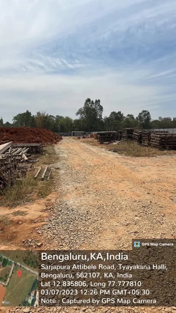 Earthen Ambience: Site photo filed with Karnataka RERA