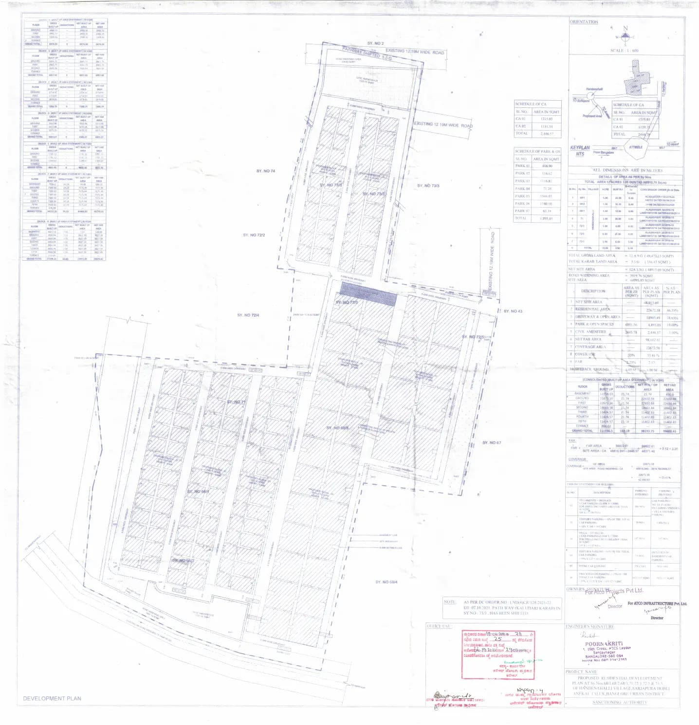 Lavivant: single layout plan (filed with Karnataka RERA)