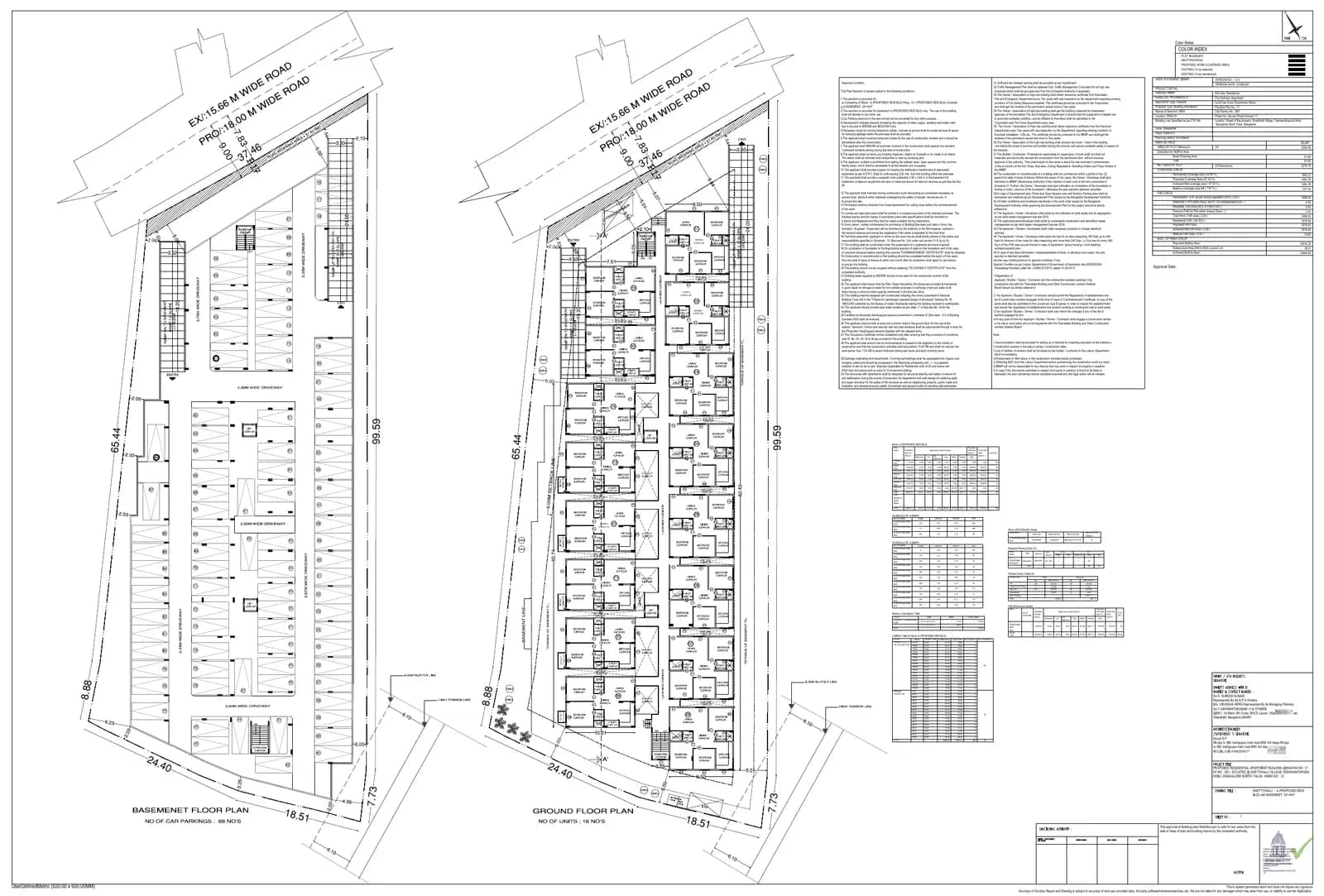 Vruksha Greens: 9 Floor Plan, page 1 (filed with Karnataka RERA)