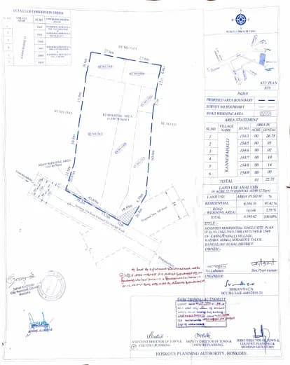 Riqueza Siri: Approved Layout Plan (filed with Karnataka RERA)