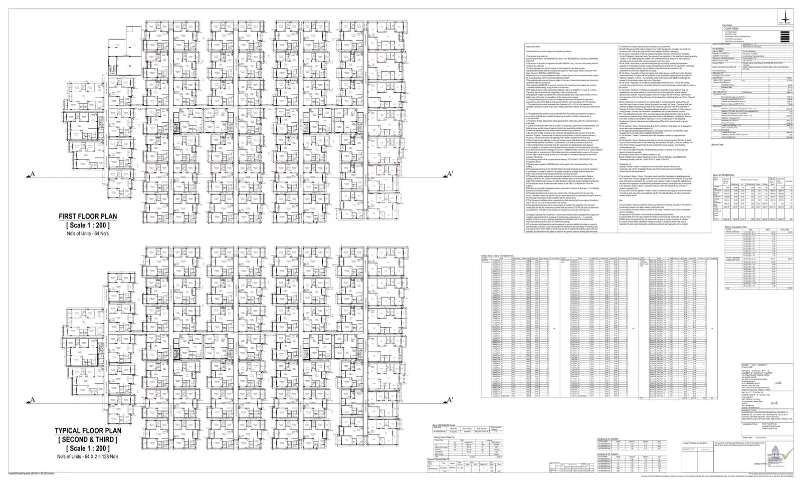 Sree Urban Orchids: Existing Layout Plan (filed with Karnataka RERA)